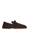 Bottega Veneta Nubuck Leather Daddy Loafers In Brown