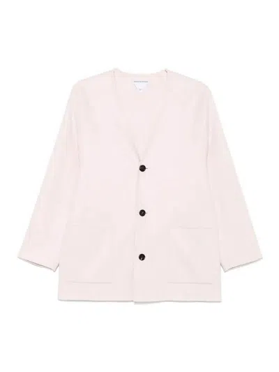 Bottega Veneta Nude Neutrals Wool Cashmere Coat
