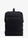 Bottega Veneta Solid Color Backpack With Zip And Snap Buttons Closure In Black