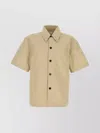 Bottega Veneta Nylon Blend Shirt With Back Pleat Detail