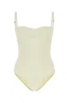 Bottega Veneta Textured Sleeveless Bustier Bodysuit In Neutral