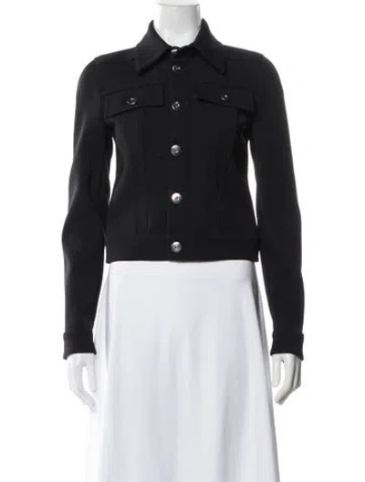 Pre-owned Bottega Veneta Nylon Denim Jacket In Black