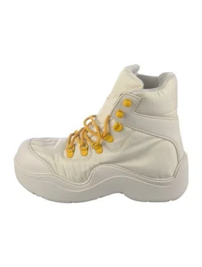 Pre-owned Bottega Veneta Nylon Hiking Boots In Neutrals