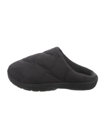 Pre-owned Bottega Veneta Nylon Mules In Black