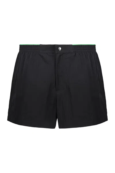 Bottega Veneta Nylon Swim Shorts In Black