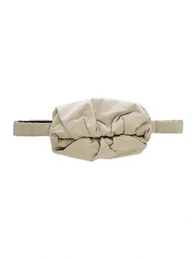 Pre-owned Bottega Veneta Nylon The Pouch In Neutral