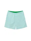 Bottega Veneta Turquoise Polyamide Swim Short In Green