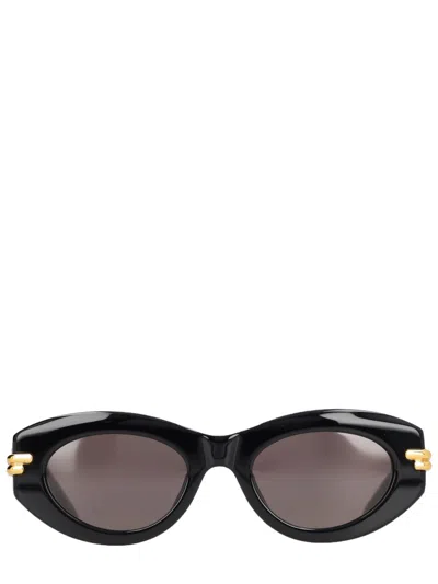 Bottega Veneta Mitre Sunglasses In Recycled Acetate In Brown