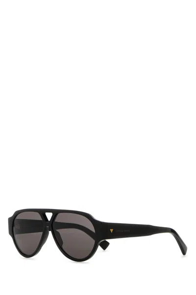 Bottega Veneta Occhiali Da Sole In Acetato Nero  Unisex In Black