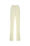 Bottega Veneta Linen Wide-leg Pants For Modern Women In Off White