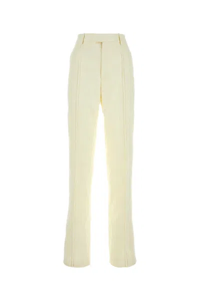 BOTTEGA VENETA OFF WHITE SLIM FIT PANT