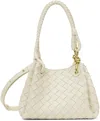 Bottega Veneta Small Andiamo Intrecciato Leather Crossbody Bag In Sea Salt