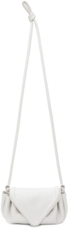 Bottega Veneta Off-white Small Beak Clutch In 9137 Chalk