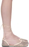 Bottega Veneta Off-white Wraparound Sandals In 9215 Toile