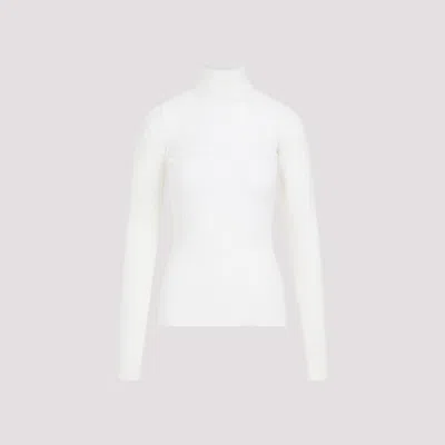 BOTTEGA VENETA OFF-WHITE WHITE COTTON TOP