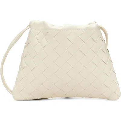 Bottega Veneta Off-white Small Dustbag In 9197 Sea Salt-gold