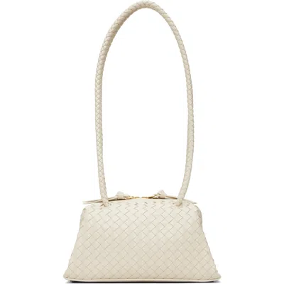 Bottega Veneta Off-white Tokyo Bag In 9141 Sea Salt-gold-s