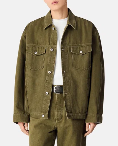 BOTTEGA VENETA OLIVE DENIM JACKET