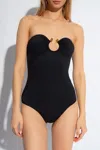 Bottega Veneta Stretch Nylon One Piece Swimsuit In Black