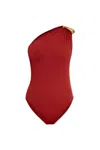 Bottega Veneta One-piece Swimsuit In Red