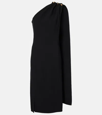 BOTTEGA VENETA ONE-SHOULDER CRÊPE MIDI DRESS
