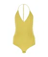 Bottega Veneta Open-back Sleeveless Bodysuit In Yellow