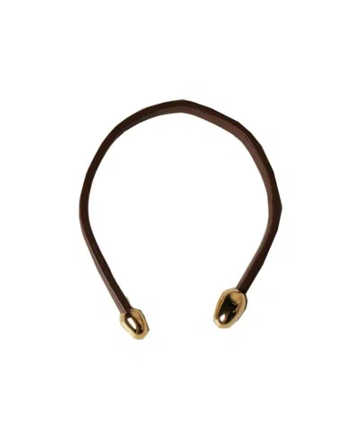 Bottega Veneta Open-front Short Necklace In Multicolor