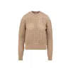 Bottega Veneta Women's Wool Sweater In Beige
