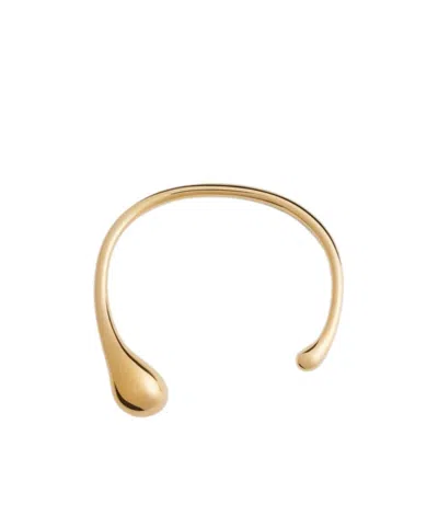 Bottega Veneta Frills Collar Necklace In Yellow Gold