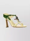 Bottega Veneta Open Toe Leather Rana Mules With Embellishments In Multi