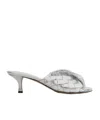 Bottega Veneta Open-toed High-heeled Sandals In Gray