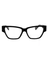 Bottega Veneta Bv1288o Glasses In 001 Black Black Transparent