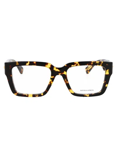 Bottega Veneta Havana Havana Transparent Acetate Glasses In Brown