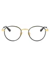 Bottega Veneta Gold Metal Optical Glasses