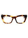 Bottega Veneta Havana Havana Transparent Acetate Glasses In Brown