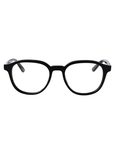 Bottega Veneta Black Classic Panthos Glasses In Black-black-transparent