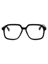 Bottega Veneta Violet Acetate Optical Glasses In Black-black-transparent
