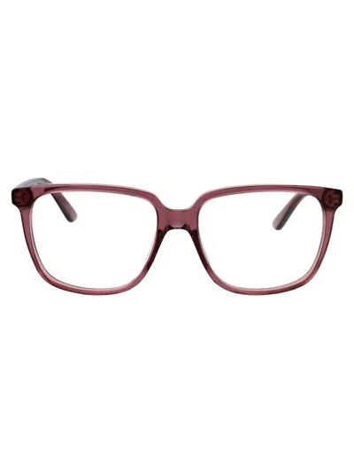 Bottega Veneta Bv1315o Glasses In Burgundy-burgundy-transparent