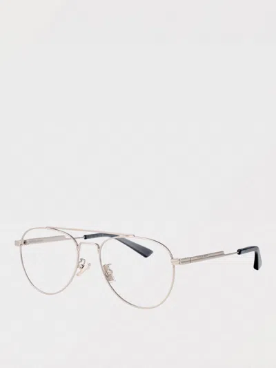 Bottega Veneta Optical Frames Men Transparent In Silver