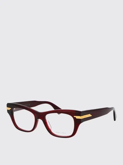 Bottega Veneta Eyewear In 003 Burgundy Burgundy Transparent
