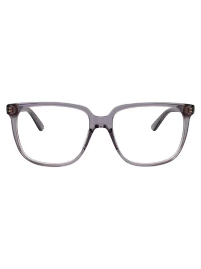 Bottega Veneta Bv1315o Glasses In Grey-grey-transparent
