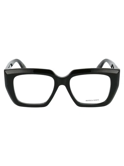 Bottega Veneta Black Acetate Optical Glasses