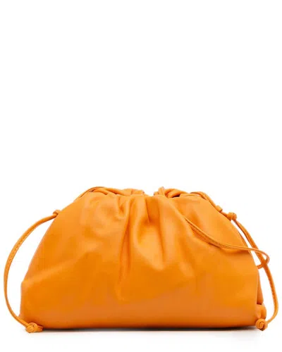 Bottega Veneta Orange Lambskin The Mini Pouch Crossbody (authentic Pre-loved)