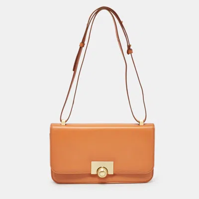 Pre-owned Bottega Veneta Orange Leather Bv Classic Shoulder Bag