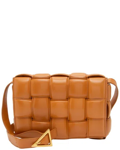 Bottega Veneta Orange Leather Cassette Crossbody (authentic Pre-loved)