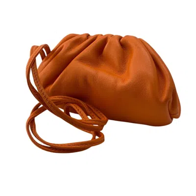 Pre-owned Bottega Veneta Orange Leather Coin Purse/coin Case ()