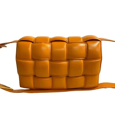 Pre-owned Bottega Veneta Orange Leather Pochette Shoulder Bag ()