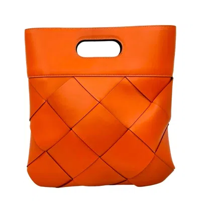 Pre-owned Bottega Veneta Orange Leather Tote Bag ()