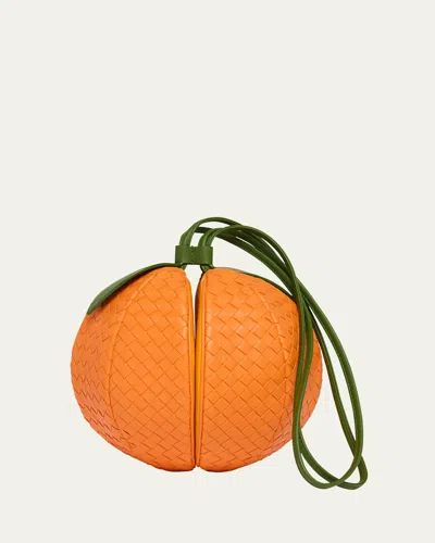 Bottega Veneta Orange Pouch Crossbody Bag