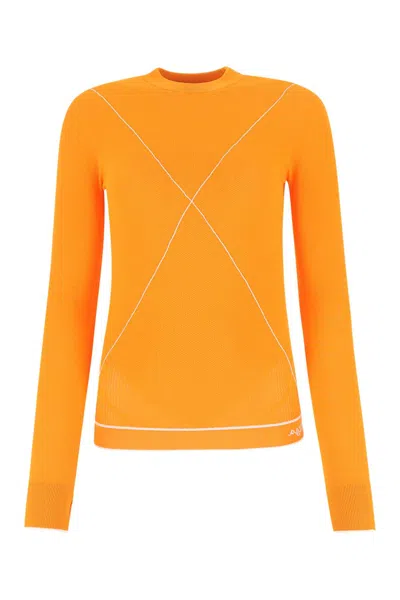 Bottega Veneta Orange Viscose Blend Sweater In Yellow